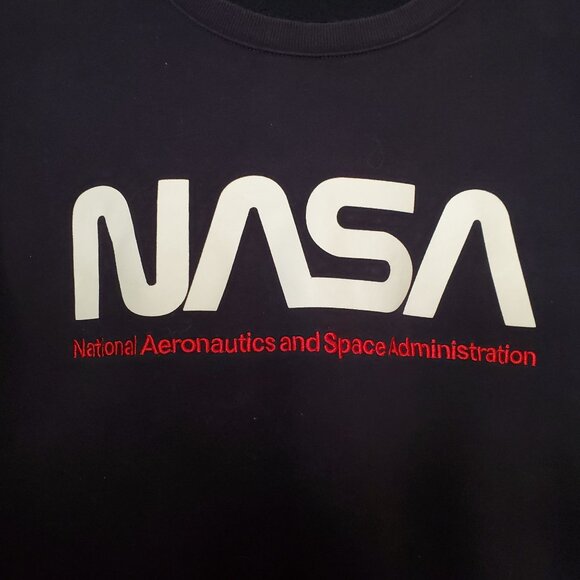 Divided H&M NASA Logo Graphic Sweatshirt Navy Blue Size XL - Picture 4 of 6